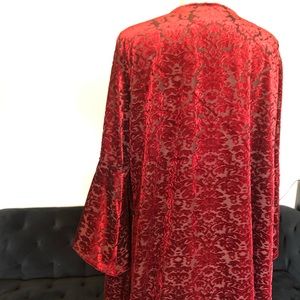 NY Collection Jackets & Coats - NY Collection Velvety Scarlet Red Cape NY Collection Jackets & Coats - NY Collection Velvety Scarlet Red Cape